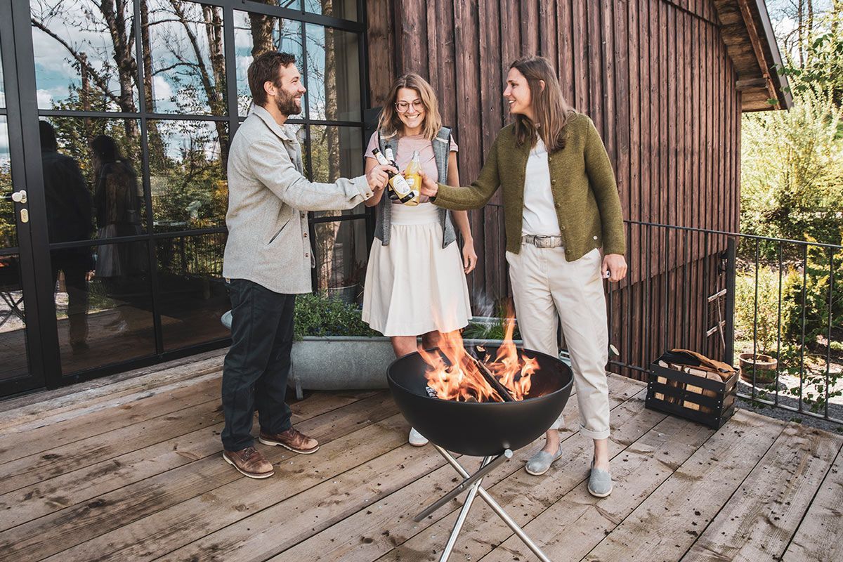 BOWL 57 tűzrakó tál és grill tripod állvánnyal